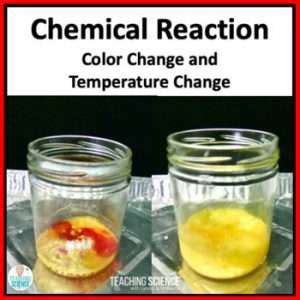 chemical reaction   color change