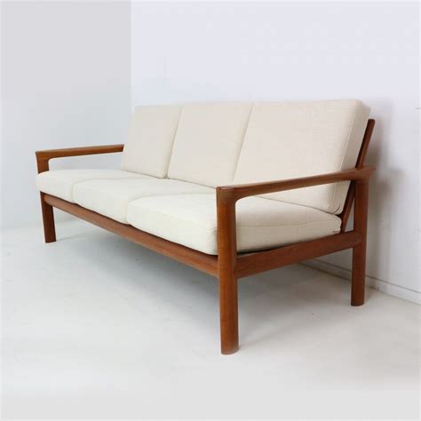 Danish Teak Three Seat Sofa By Sven Ellekaer For Komfort 1960s Three