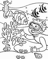 Coloring Coral Reef Pages Sea Fish Print Kids Printable Ocean Animals Topcoloringpages Water Children Template Drawing Sheets Choose Board sketch template