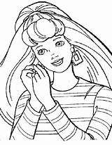Coloring Earrings Barbie Pages Earring Designlooter 792px 6kb Choose Board Girl sketch template