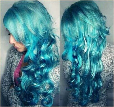 blue curly hair styles blue hair hair blog