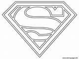 Logo Coloring Supergirl Pages Printable Print Color sketch template