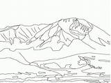 Coloring Mountain Mountains Pages Rocky Scene Kids Scenery Colorado Colouring Drawing Adult Sheet Adults Clipart Getdrawings Library Print Related Popular sketch template