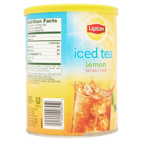 iced tea nutrition facts lipton blog dandk