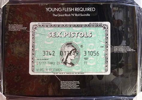 Sex Pistols Jamie Reid Original American Express Banned Poster 1977