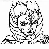 Ahsoka Tano Mandalorian Xcolorings sketch template