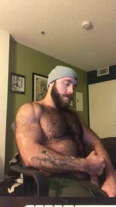 Hairy Lumberjack Shows Off His Cock No Cum Gay Porn 46