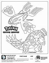 Coloring Pages Pokemon Mcdonalds Kyogre Logo Primal Mcdonald Ronald Groudon Printable House Meal Happy Bear Build Getdrawings Getcolorings Sheets Drawing sketch template
