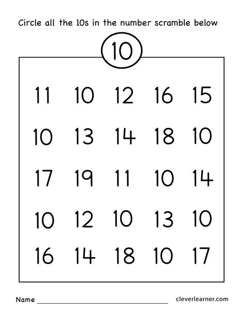 printable preschool number worksheets preschoolworksheetnet
