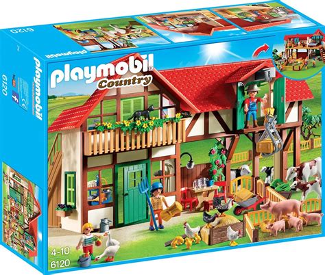 playmobil large farm amazoncommx juegos  juguetes