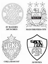 Ligue Coloriage Munchen Uefa Juventus Moscou Psg Escudo Cska Coloriages Gruppe Morningkids Malvorlagen Emblema sketch template
