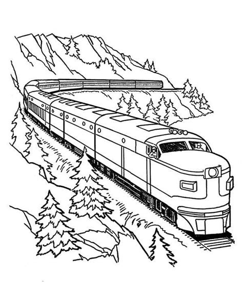 printable cargo train coloring pages
