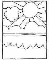 Coloring Clouds Pages Color Summer Sun Clipart Sky Kids Sheets Things Cloud Ocean Colouring Activity Poland Printable Clip Fun Clipground sketch template