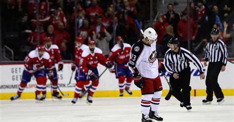 blue jackets fall short of 1993 penguins record streak with loss to
