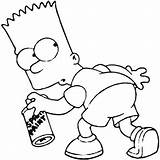 Bart Simpsons Desenhar Designs Tagging Grafiti sketch template