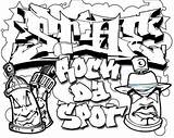 Coloring Graffiti Pages Print Names Popular sketch template