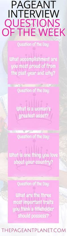47 best pageant interview questions ideas pageant interview pageant