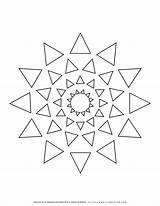 Mandala Triangles Coloring Pages Shop Seasons Planerium Login sketch template