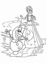 Elsa Coloring Pages Printable Olaf Kids Queen Snow Anna Princess Frozen Color Print Make Colouring Sheets Sheet Disney Book Cartoon sketch template