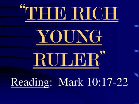 rich young ruler powerpoint