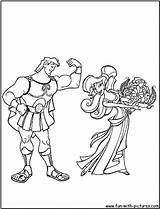Disney Coloring Hercules Pages sketch template