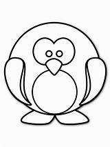 Coloring Penguin Pages Printable Clipart Baby Cute Penguins Colouring Library sketch template
