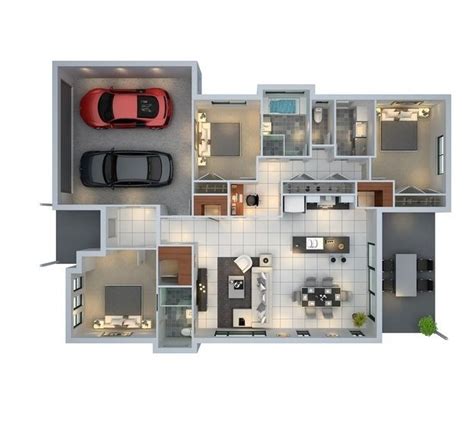 bedroom apartmenthouse plans roommate bedrooms  spaces