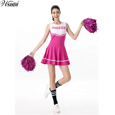 6 Color Hot Sale Sexy Women High School Cheerleader Costume