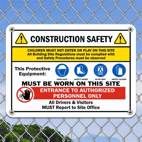 construction site safety sign