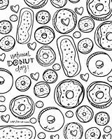 Coloring Donut Pages Printable National Donuts Color Sheets Sheet Adult Colouring Xo Lp Books Drawing Celebrate Popular Getcolorings Theme sketch template