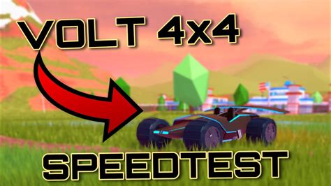 roblox jailbreak volt  speed test youtube