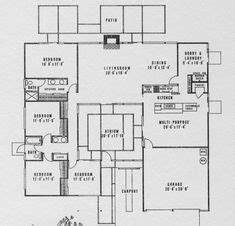 original eichler floor plan mid century modern homes exterior courtyard house plans