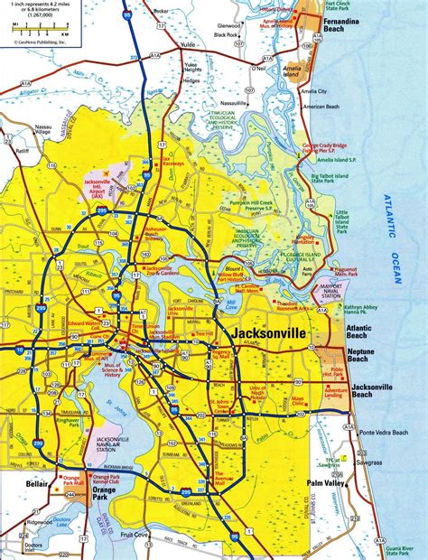 large jacksonville maps     print high resolution  detailed maps