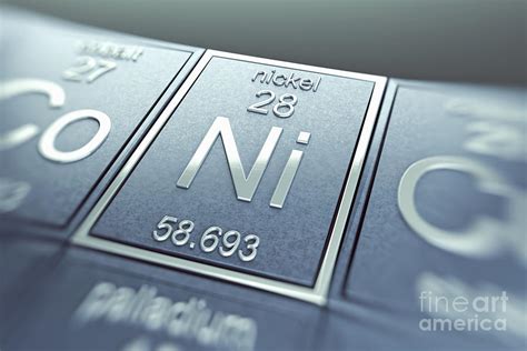 nickel chemical element photograph  science picture