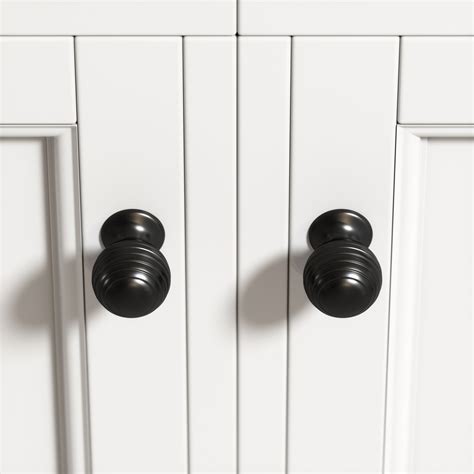 eton matte black cabinet knob  knobs accessories