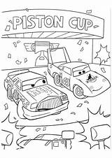 Cars Coloring Pages Race Print Mc Queen Hudson sketch template