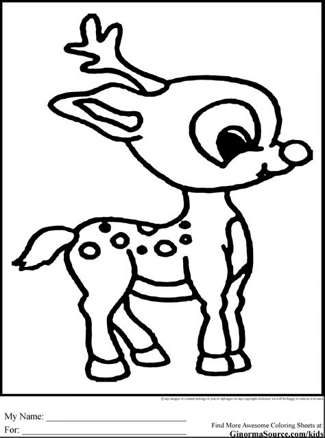 coloring pages  christmas reindeer  getcoloringscom