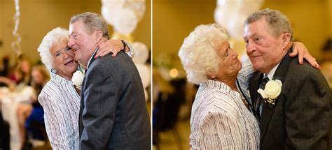 wonderful and fun older couple at their surprise 60th anniversary