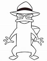 Coloring Perry Platypus Pages Printable Baby Clipart Popular Coloringhome sketch template