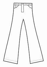 Pantaloni Kleding Kleurplaten Hose Broek Pantalones Trousers Malvorlage Ausmalbild Animaatjes sketch template