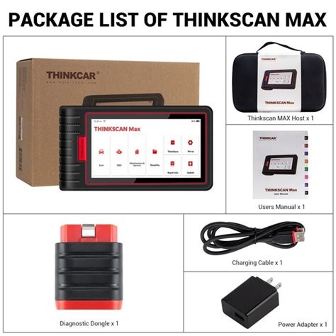 thinkcar thinkscan max professional full system diagnostic tool