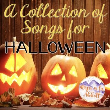 halloween   collection  halloween songs  pdfs tpt