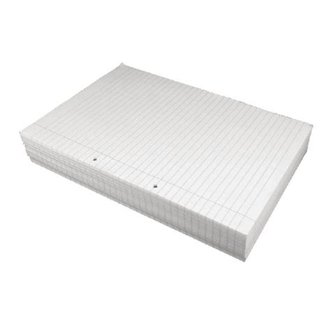 loose leaf  paper gsm  hole punched ruled  margin white  sheets