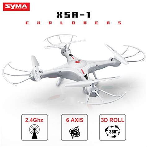 syma xa  ghz ch  axis gyro rc quadcopter drone quadricottero droni  led luci bianca