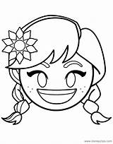 Coloring Anna Pages Emojis Emoji Disney Elsa Disneyclips Printable Ariel Ursula sketch template