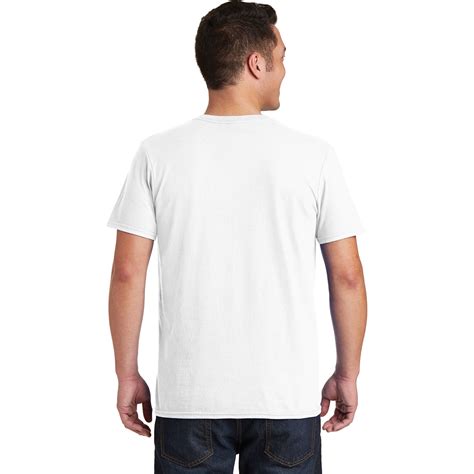 gildan  softstyle  neck  shirt white fullsourcecom