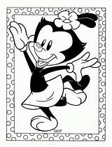 Coloring Animaniacs Pages Cartoon Dot Kids Fun Xcolorings sketch template