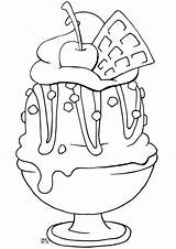 Ice Cream Coloring Pages Print Easy Color Choose Board sketch template