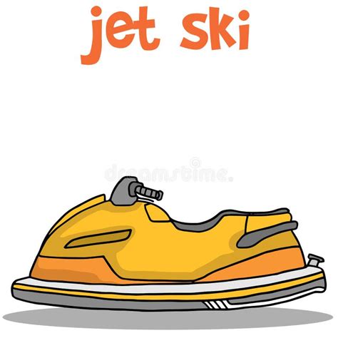 illustration  jet ski cartoon stock vector illustration  race
