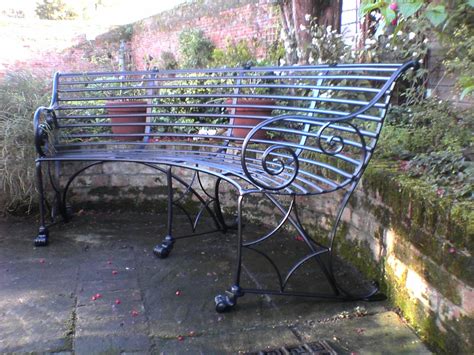 curved metal outdoor benches curved garden bench designed  fit